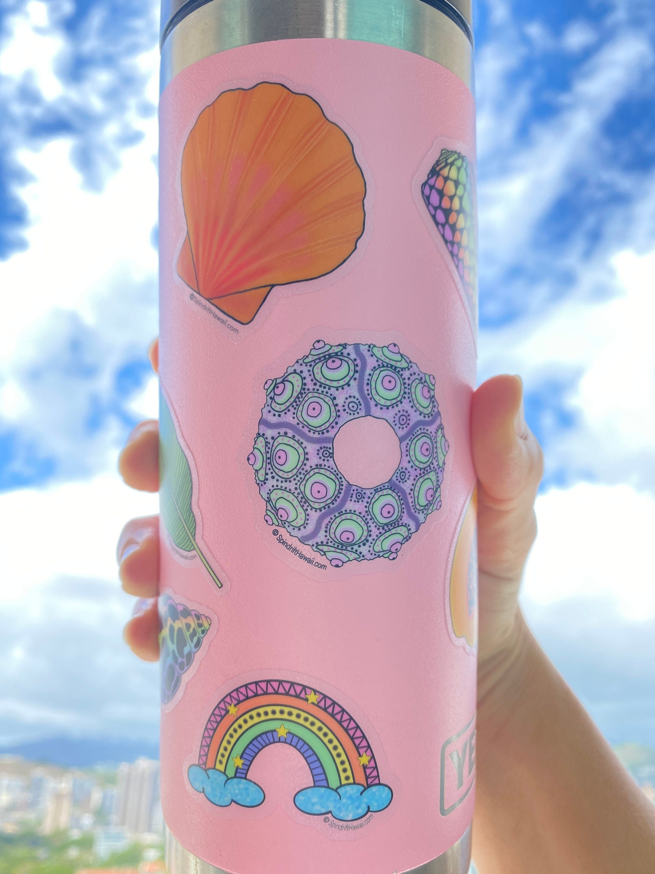 Rainbow Clear 2” Vinyl Die Cut Sticker