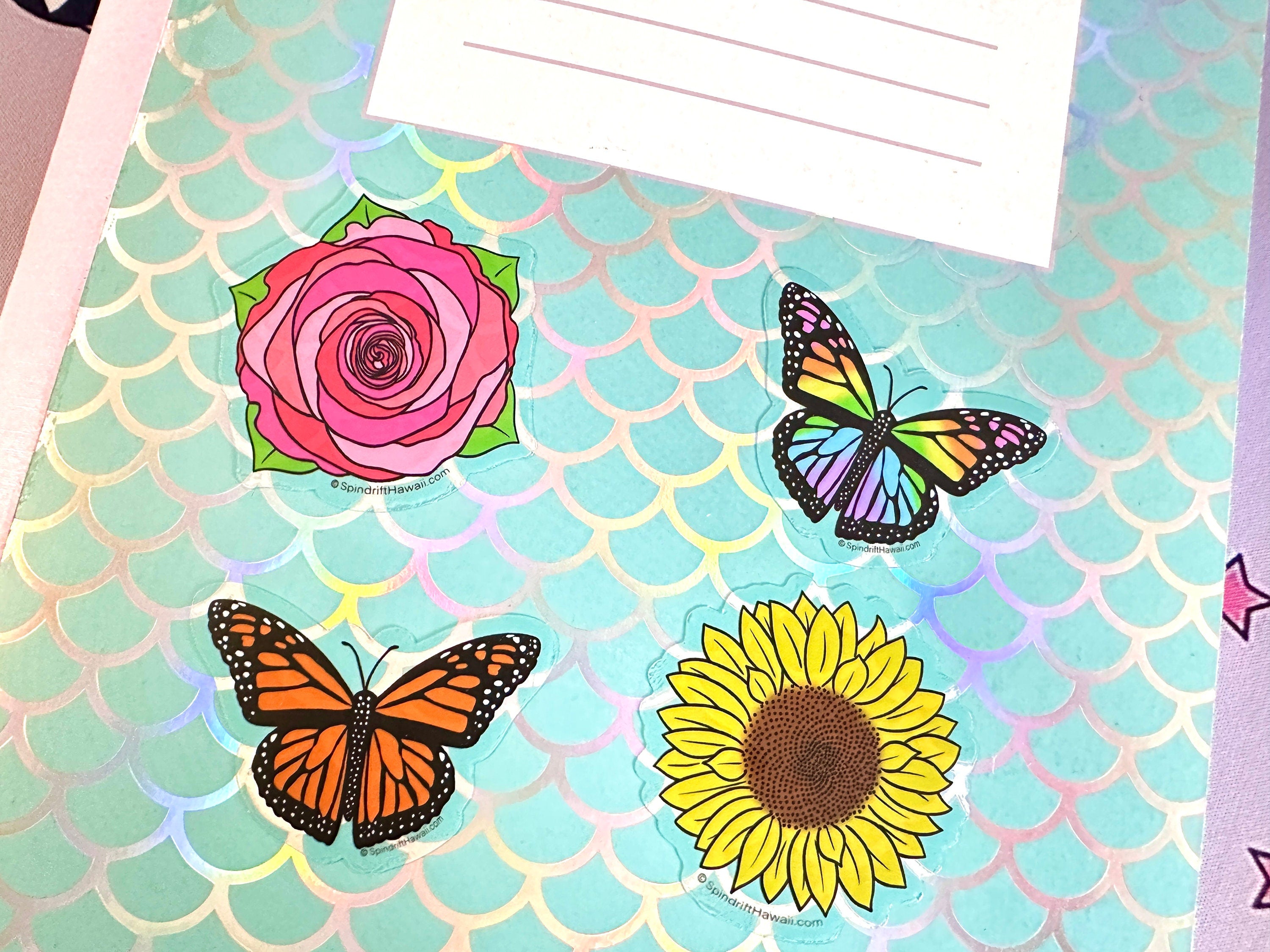 Yellow Sunflower Clear 2” Vinyl Die Cut Sticker