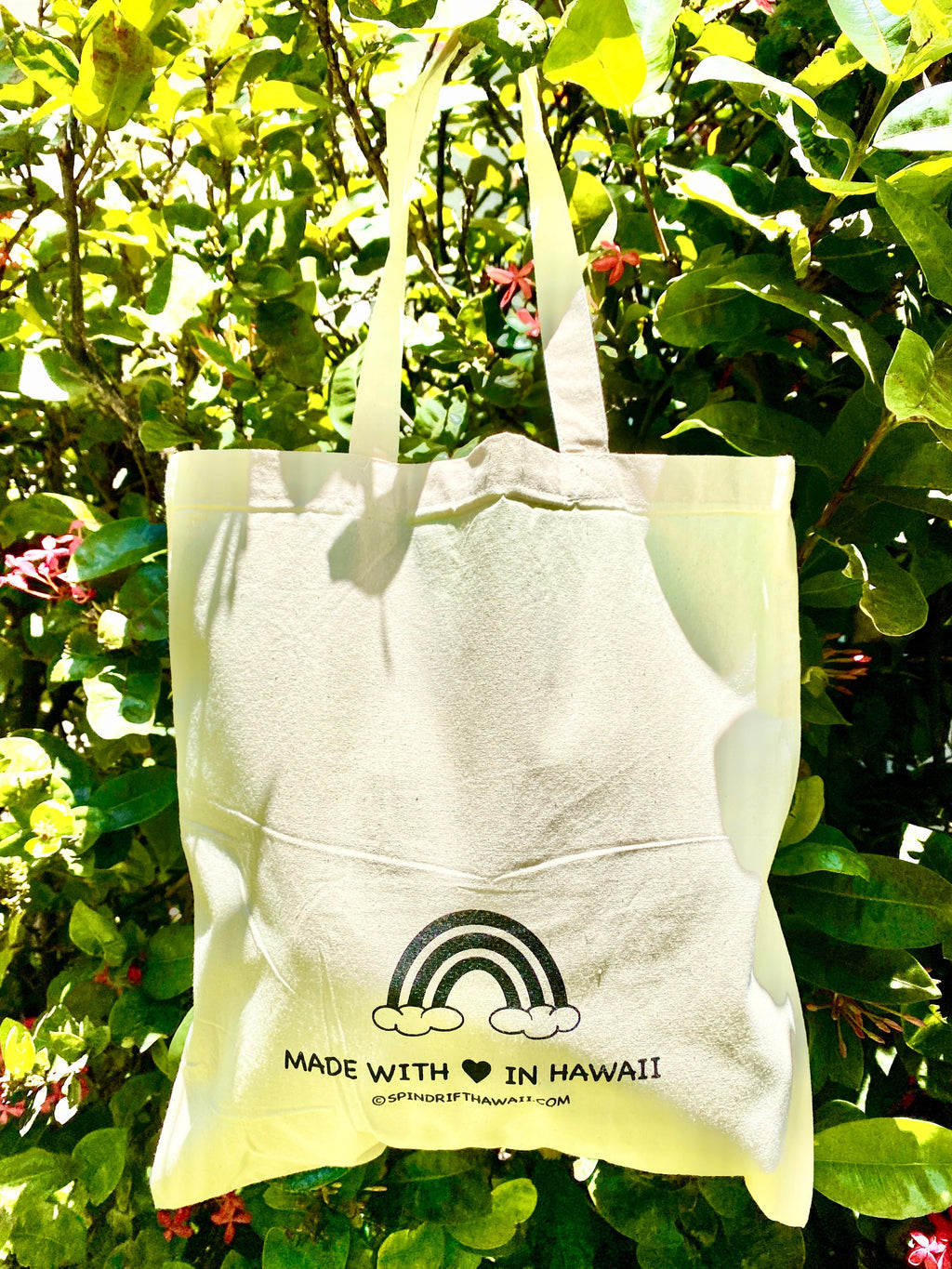 Sea Shell Screen Print Cotton Canvas Tote Bag Reusable Washable Lightweight