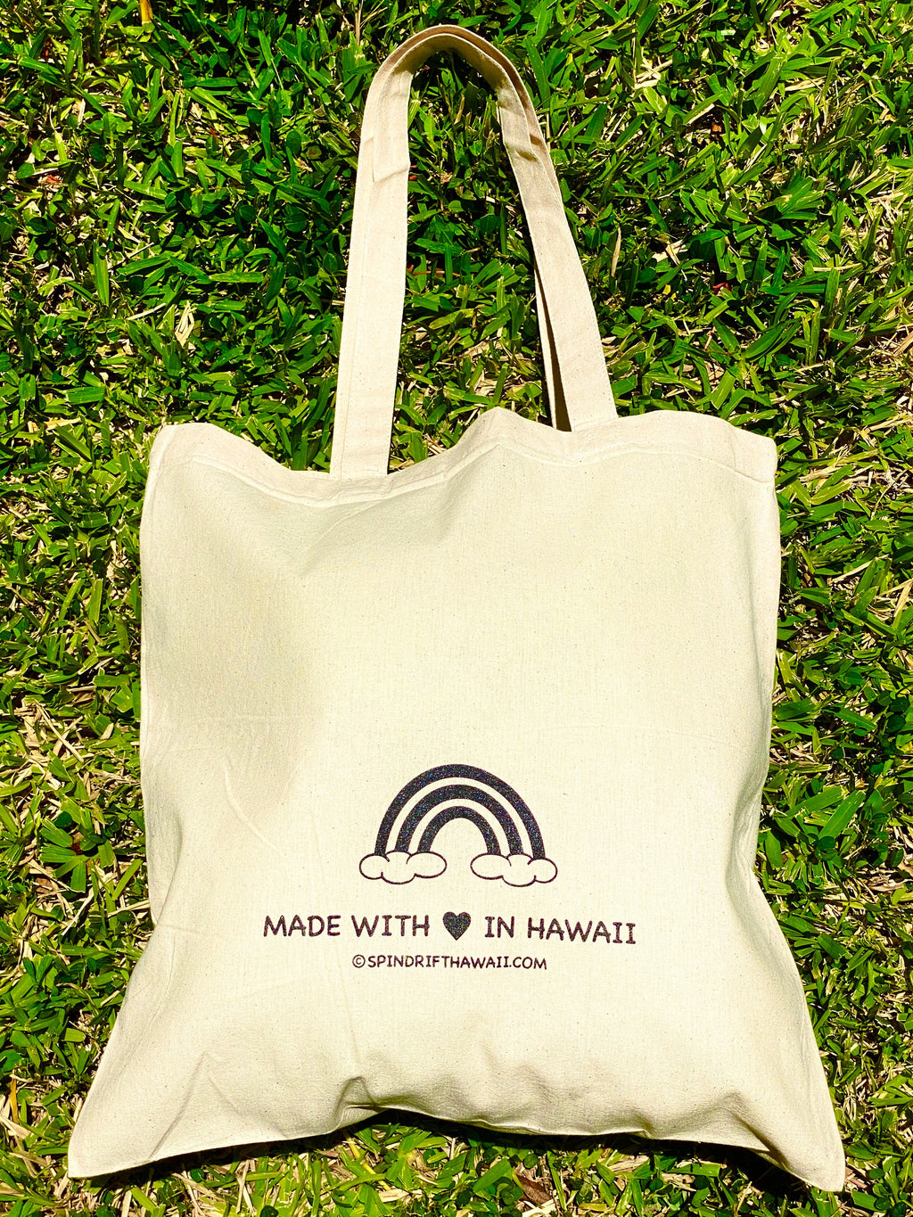 Sea Shell Screen Print Cotton Canvas Tote Bag Reusable Washable Lightweight